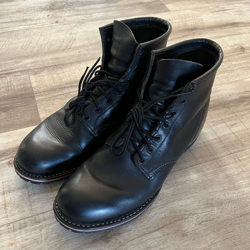 Red Wing Shoes Black Leather Boots - Picture 2 of 10